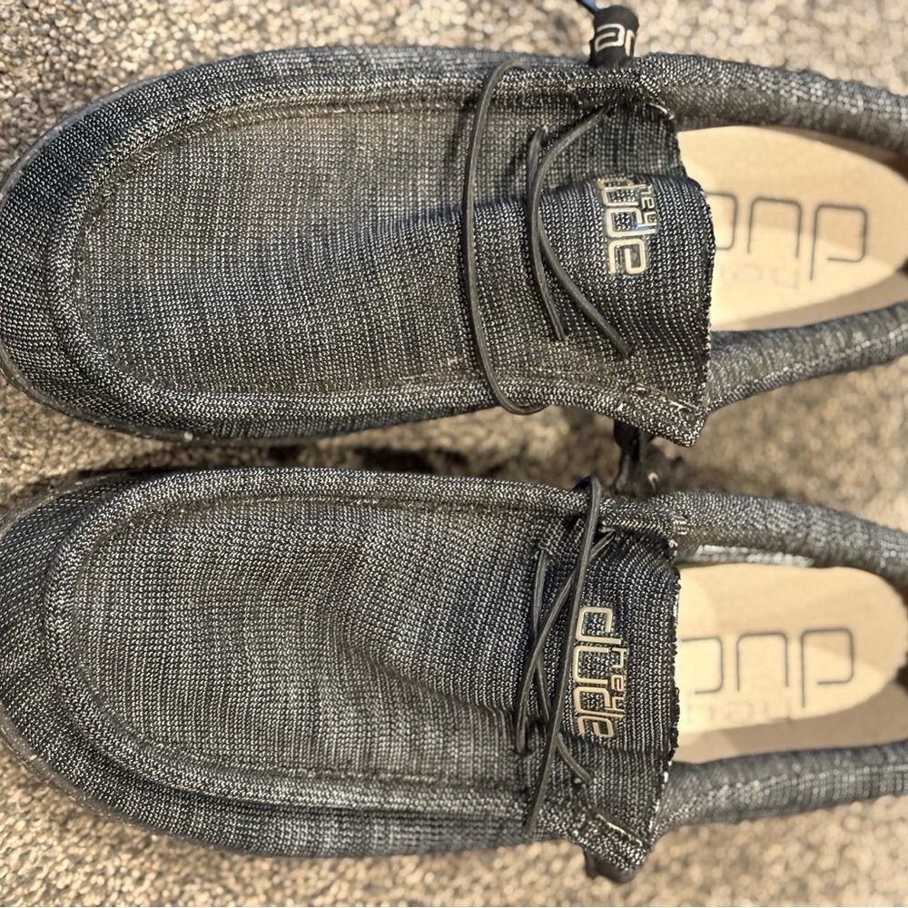 Hey Dude Men's Black Loafers